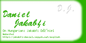 daniel jakabfi business card